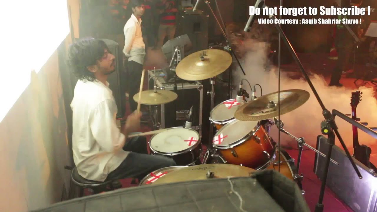 Artcell Oniket Prantor Drum Cam Live 23rd March 2015 @ KIB, Ahsanullah University.