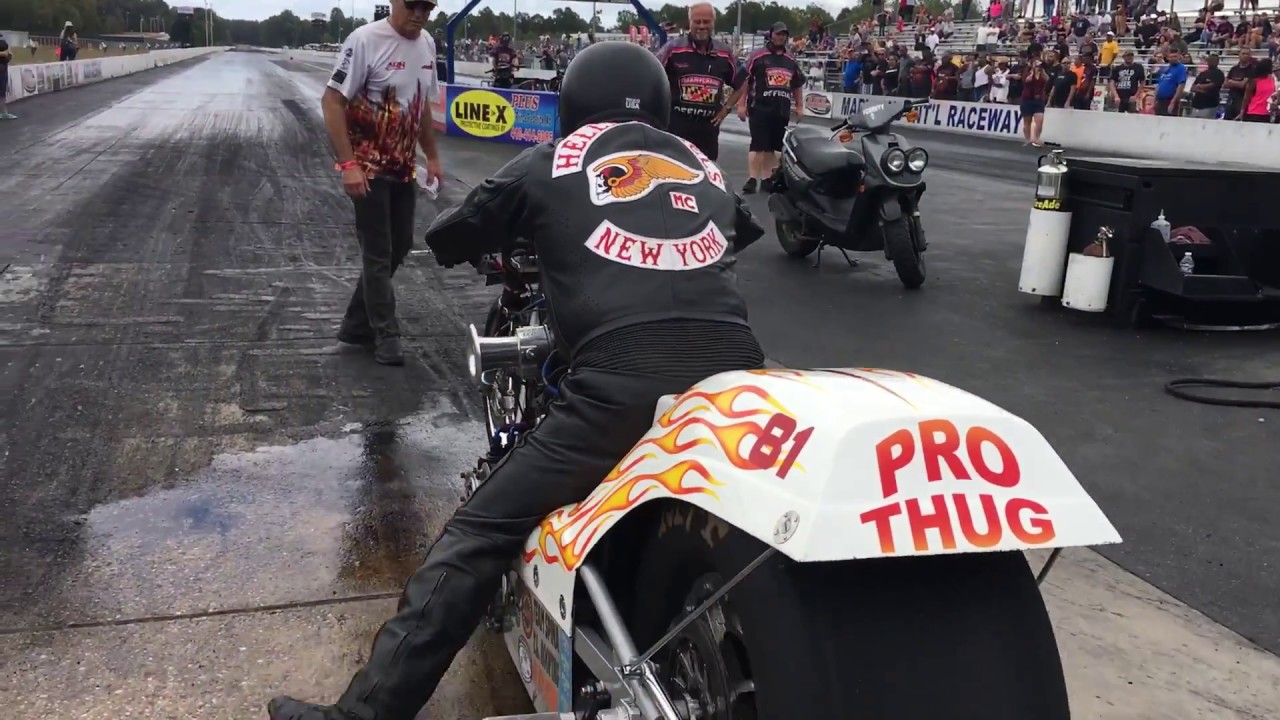 NITRO HARLEY THUG makes FAST PASS on Nitro Harley Top Fuel Motorcycle!!!