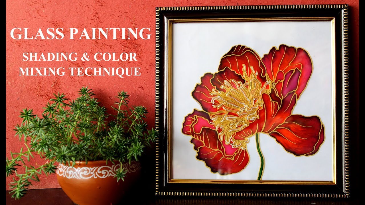 GLASS PAINTING shading & color mixing technique