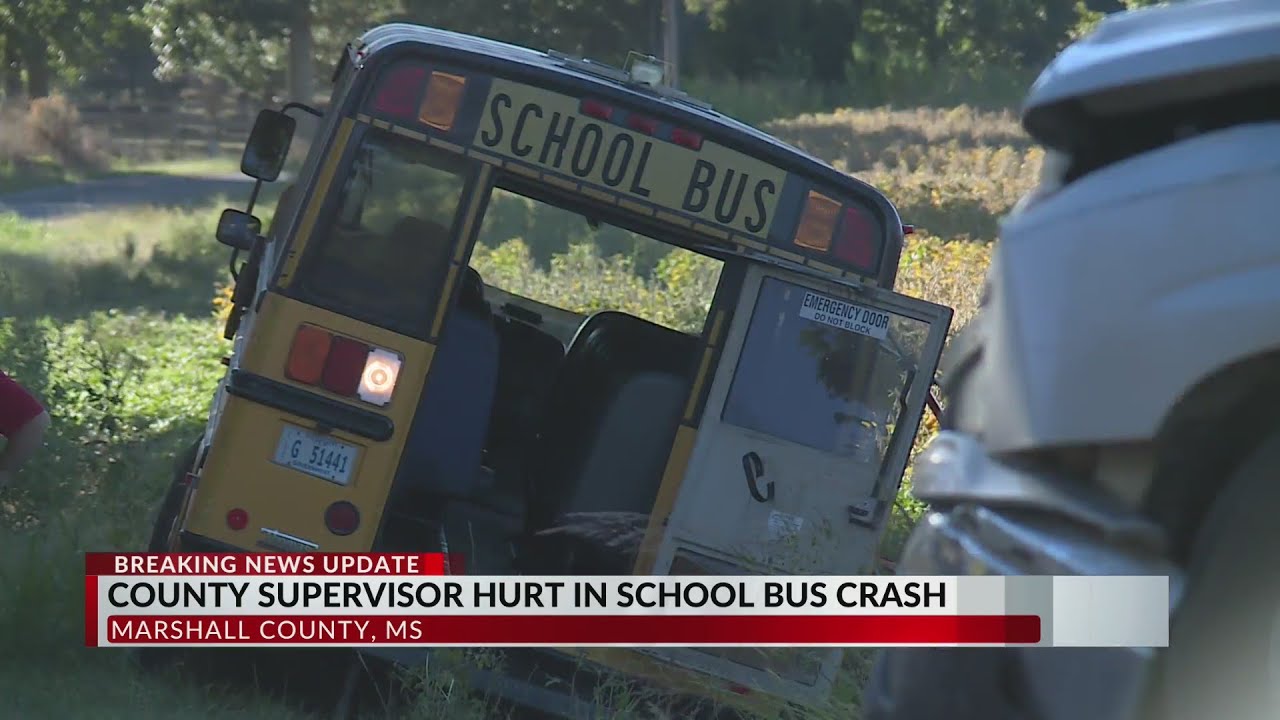 County supervisor injured in MS school bus crash