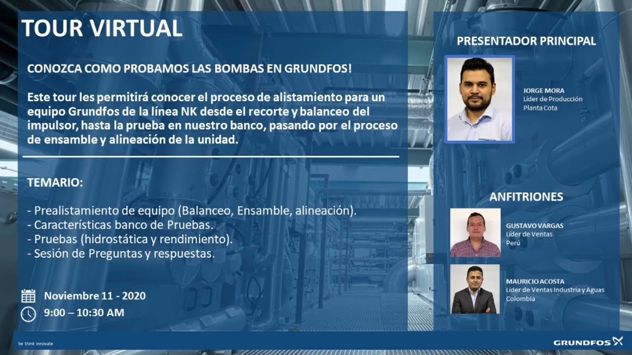 Conozca cómo probamos las bombas en Grundfos con nuestro tour virtual