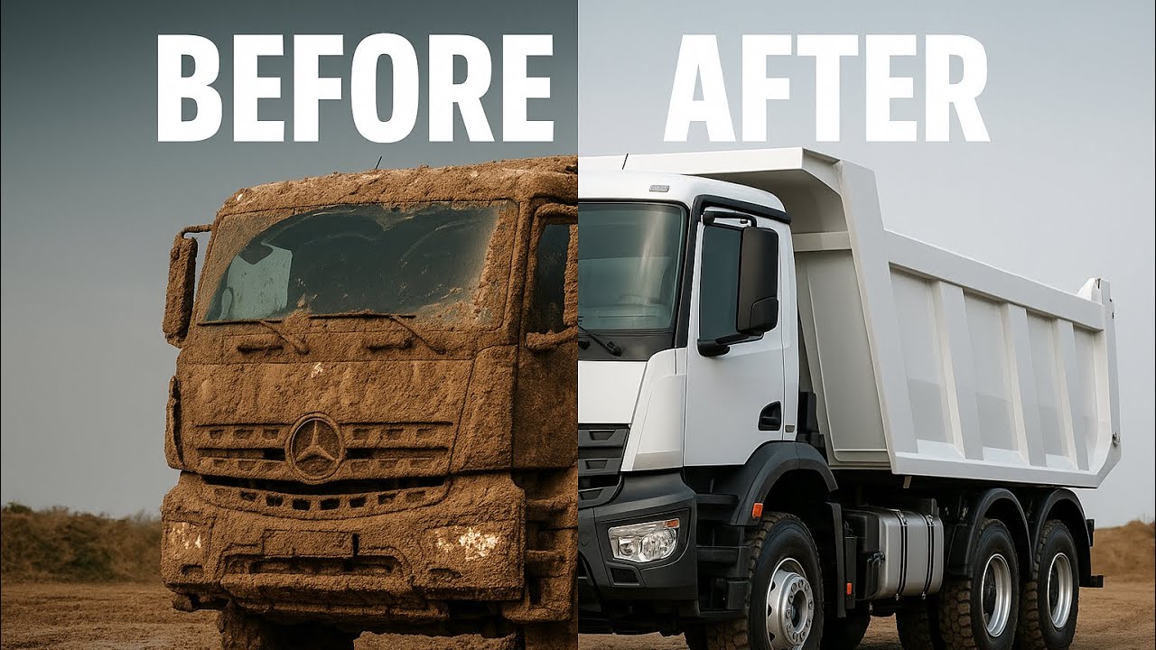 Double Trouble: Two Disgustingly Muddy Trucks Get Washed! Satisfying #deepcleaning #asmr