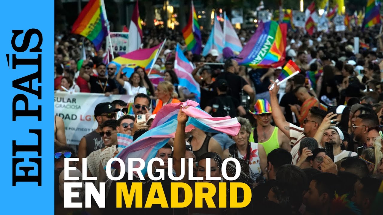 ORGULLO 2024 | Educaci&oacute;n, derechos y paz: as&iacute; ha sido la marcha del Orgullo 2024 en Madrid | EL PA&Iacute;S
