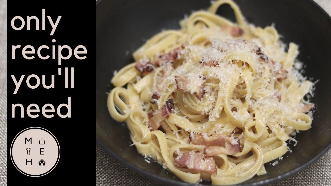 Italian Carbonara Recipe - The Only Recipe You'll Ever Need! | No Talking | Make Eat Home