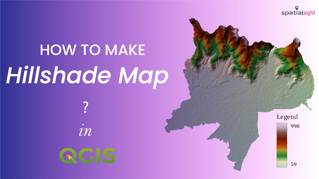 How to make Hillshade map in QGIS?