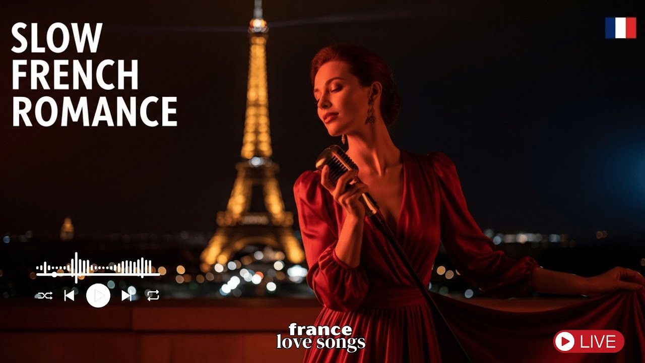 🎵 Slow French Romantic Playlist – Soft Love Songs for Night Relaxation