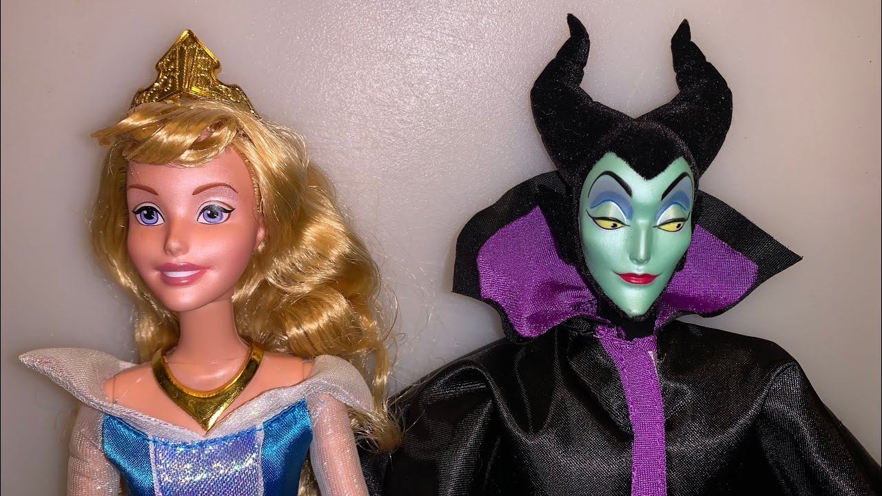 Mattel Disney 2013 Signature Collection Sleeping Beauty & Maleficent doll set unboxing and review!