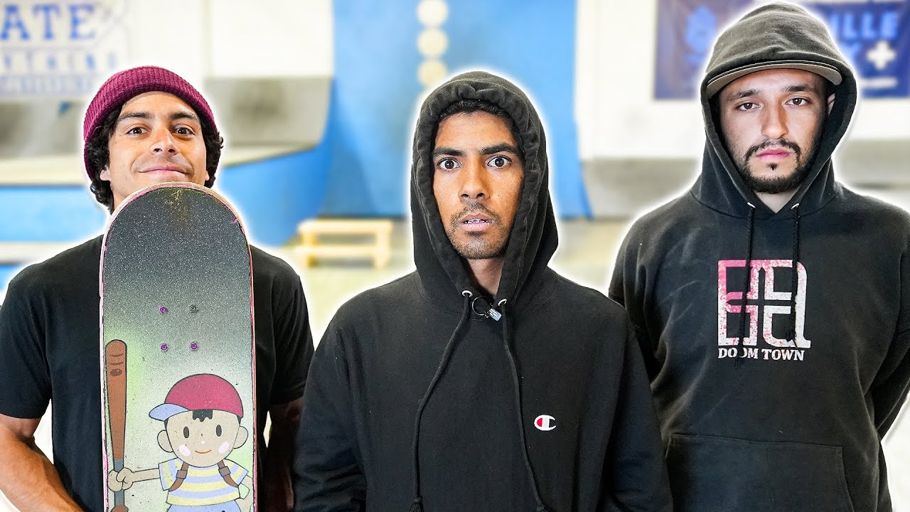 FLATGROUND GAME OF SKATE! MOGELY vs GLO vs MCNUGGET