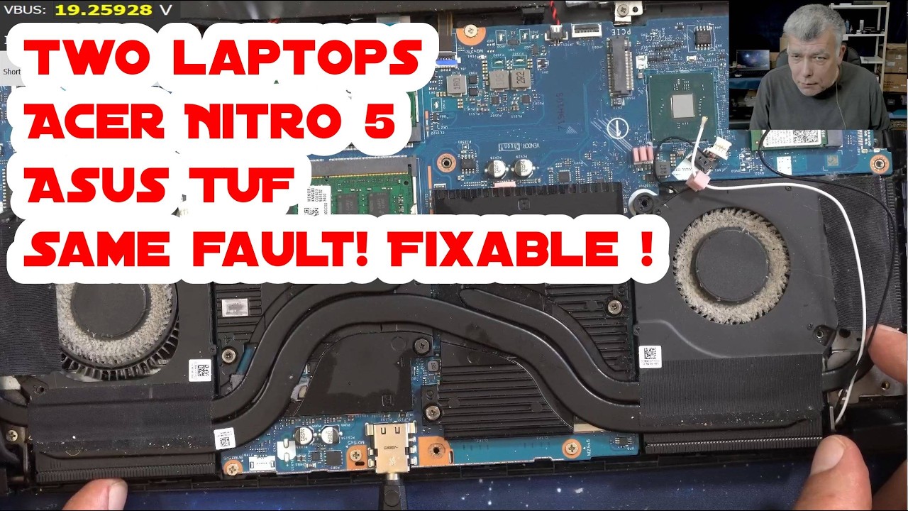 Acer Nitro 5 и Asus TUF, не включаются, не заряжаются &mdash; одна и та же поломка, легко исправить!