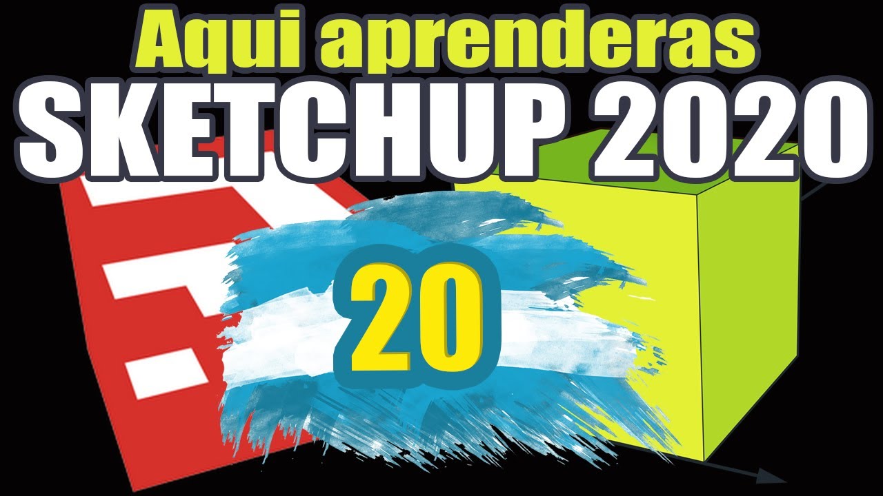 Curso gratis Sketchup 2020 #20 Aplicar colores y texturas