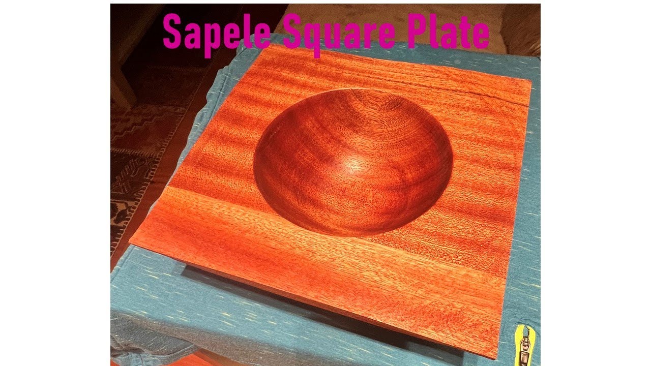 Woodturning  Square Plate #woodturning