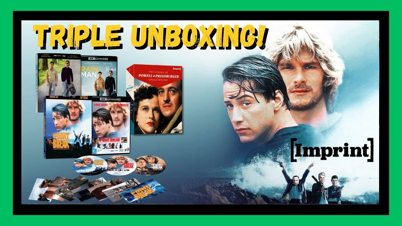 Imprint Films 4K Haul! Point Break, Rain Man & the Powell/Pressburger Set Unboxed.
