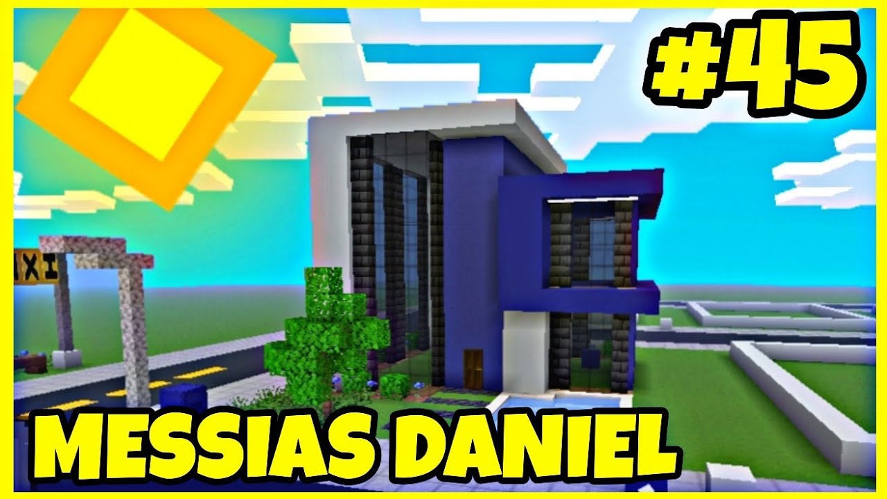 Como construir uma casa moderna no Minecraft! Construindo uma cidade no Minecraft #45