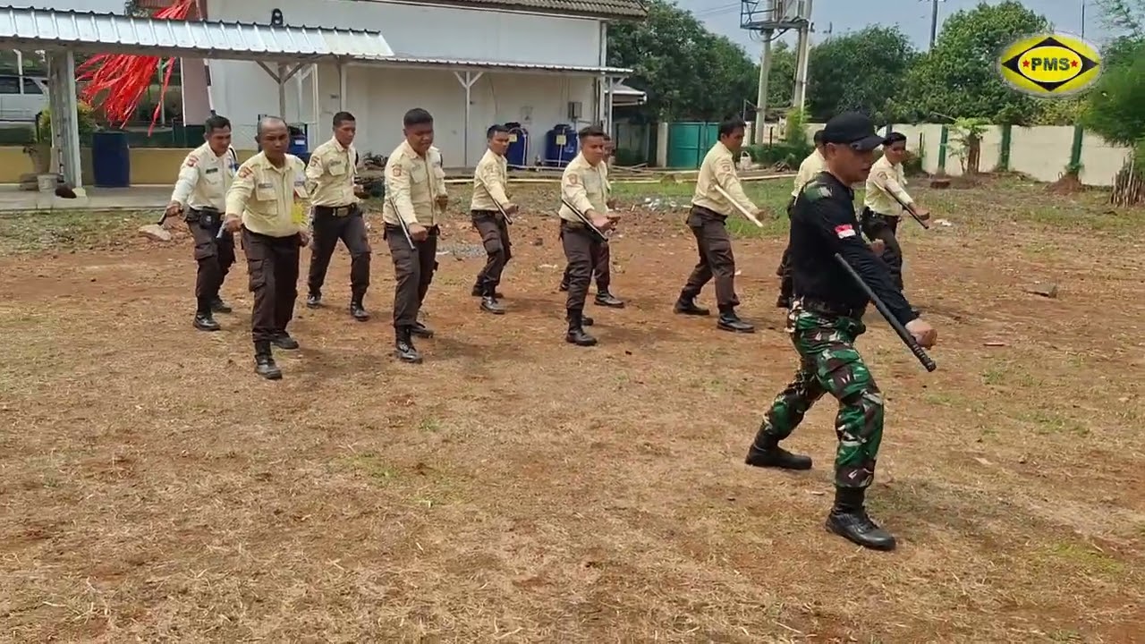 Latihan Drill Tongkat Satpam Gada Pratama #pms