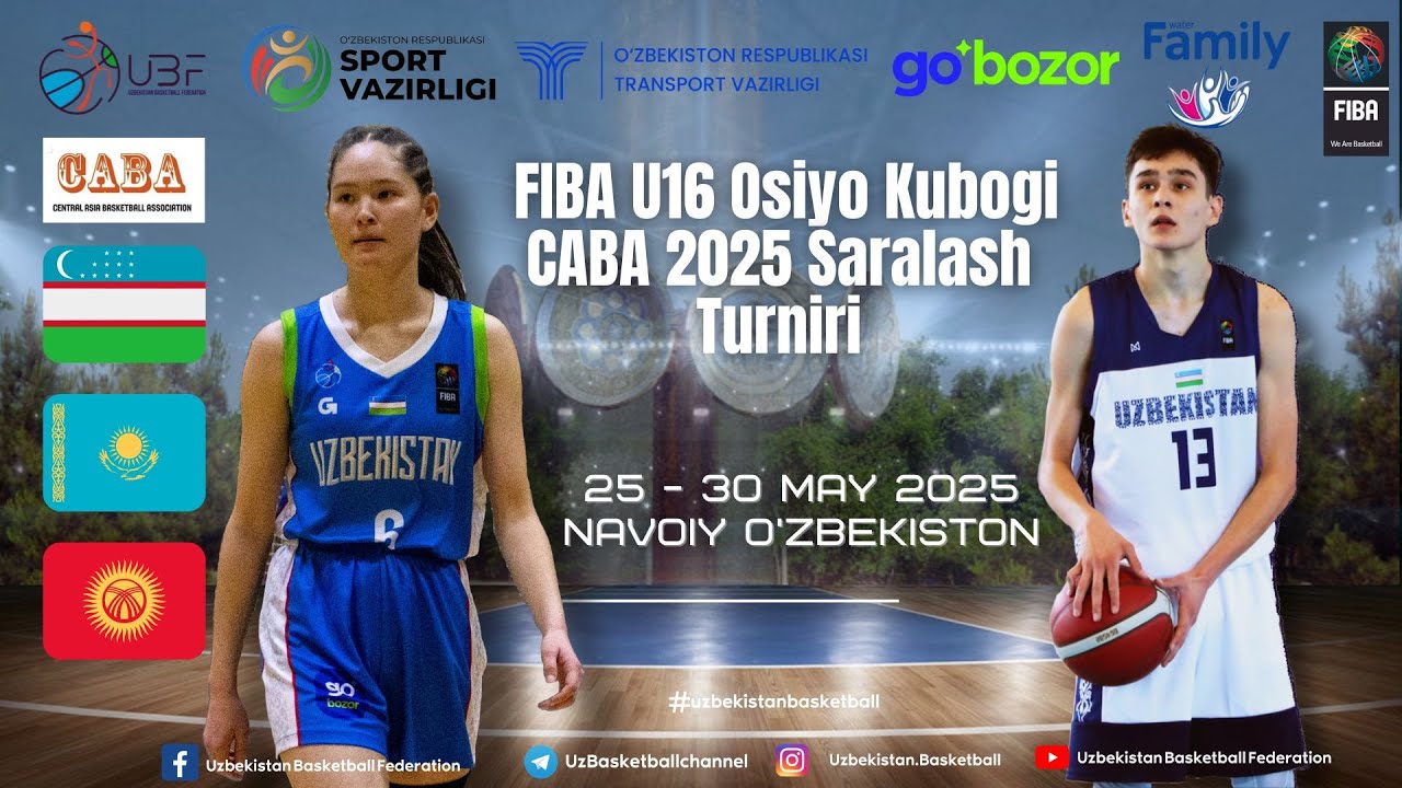FIBA ASIA CUP CABA QUALIFIERS U16 DAY 4 UZBEKISTAN vs.KAZAKHSTAN 29.05.2025 I #uzbekistanbasketball
