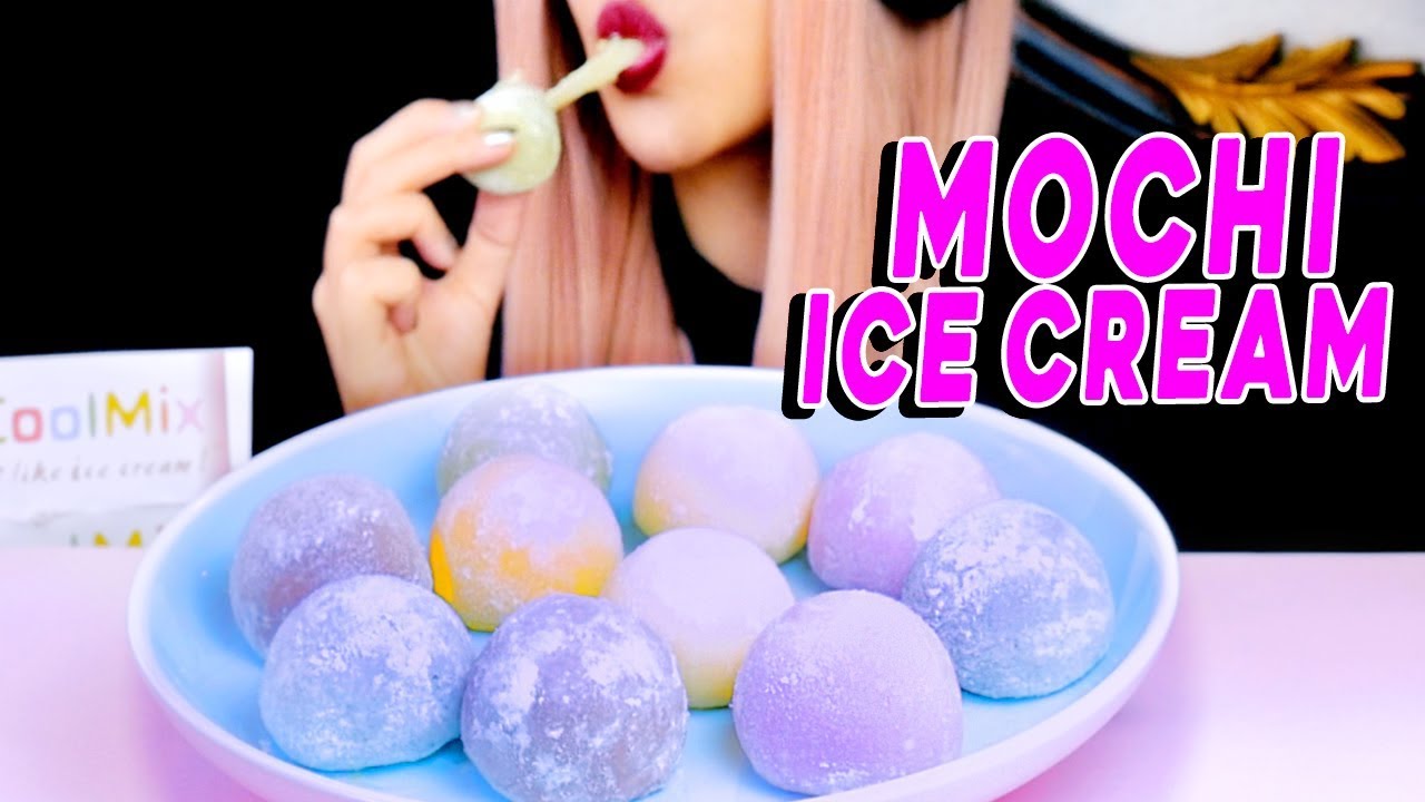 ASMR MOCHI ICE CREAM *STICKY Eating Sounds* 먹방