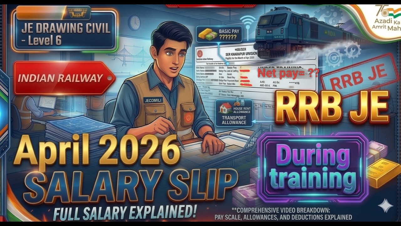 RRB JE Salary During Training 2026 || #rrb #rrbje #salary 