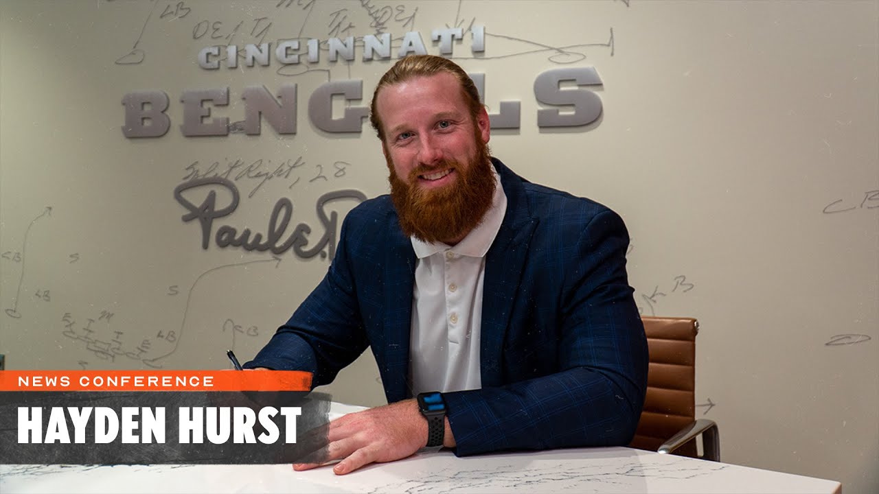 Bengals Free Agency News Conference: Hayden Hurst | Cincinnati Bengals
