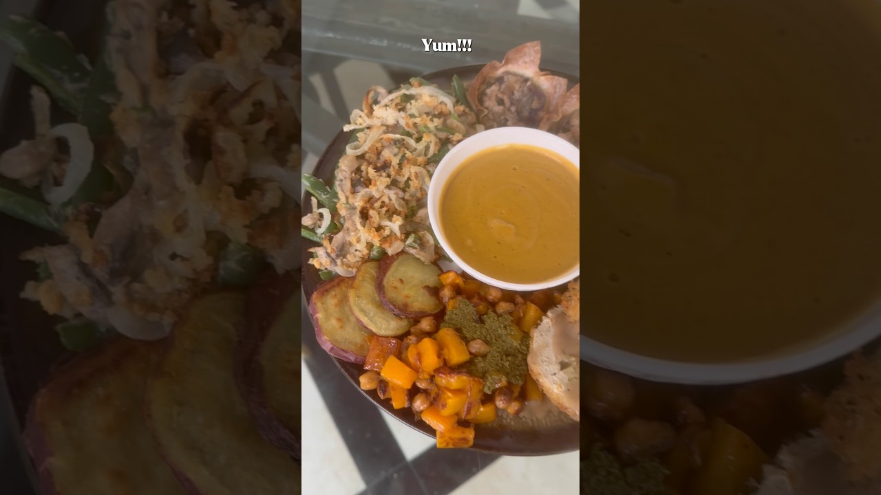 Vegan Thanksgiving feast!! So blessed♥️