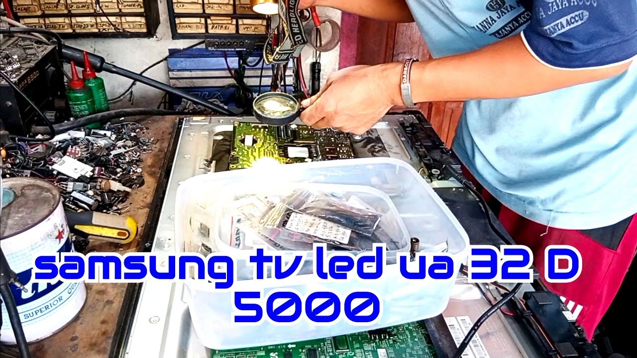 tv led samsung rusak mati total model ua 32 d 5000.