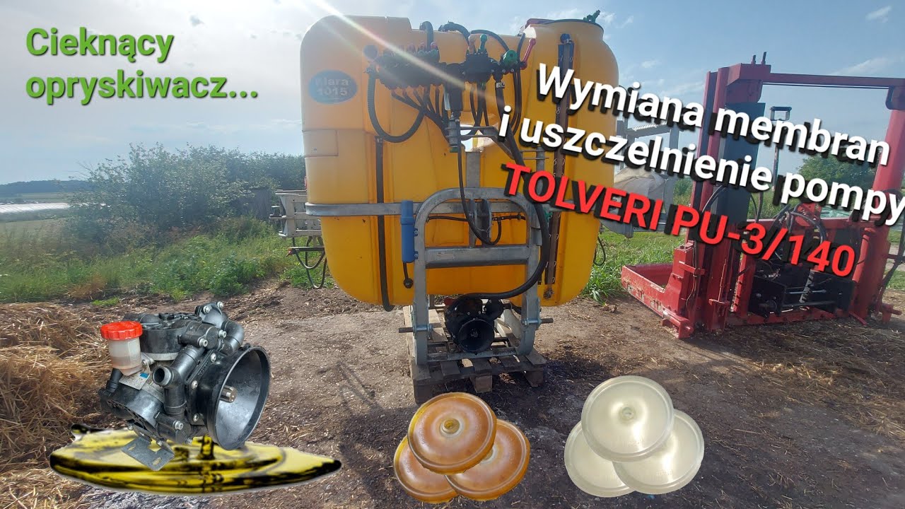 Naprawa Cieknącej Pompy, Wymiana Membran i Uszczelnienie Tolmet Klara 1015
