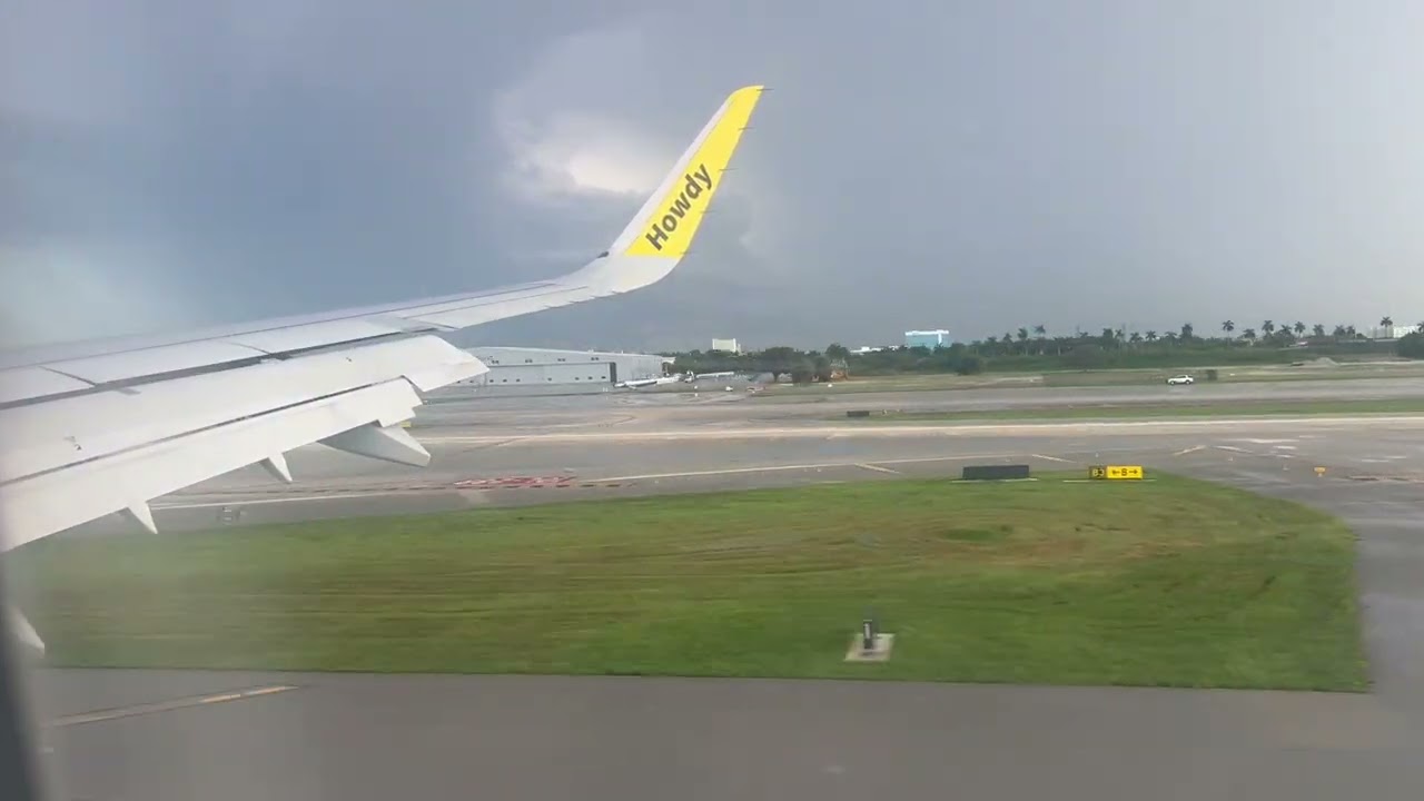 Landing In Fort Lauderdale Florida in Spirit Airbus