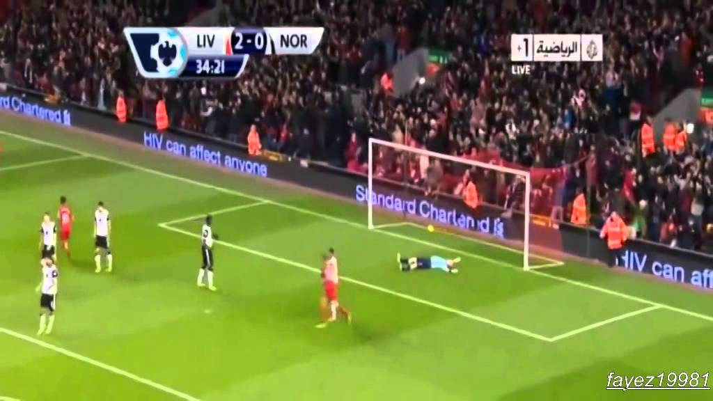 سوبر هاتريك لويس سواريز في مرمى نوريتش سيتي 5 - 1[4/12/2013] تعليق فارس عوض [HD]