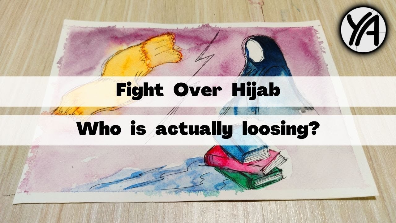 Hijab Row | A Painting That Portrays The Current Situation Of Students