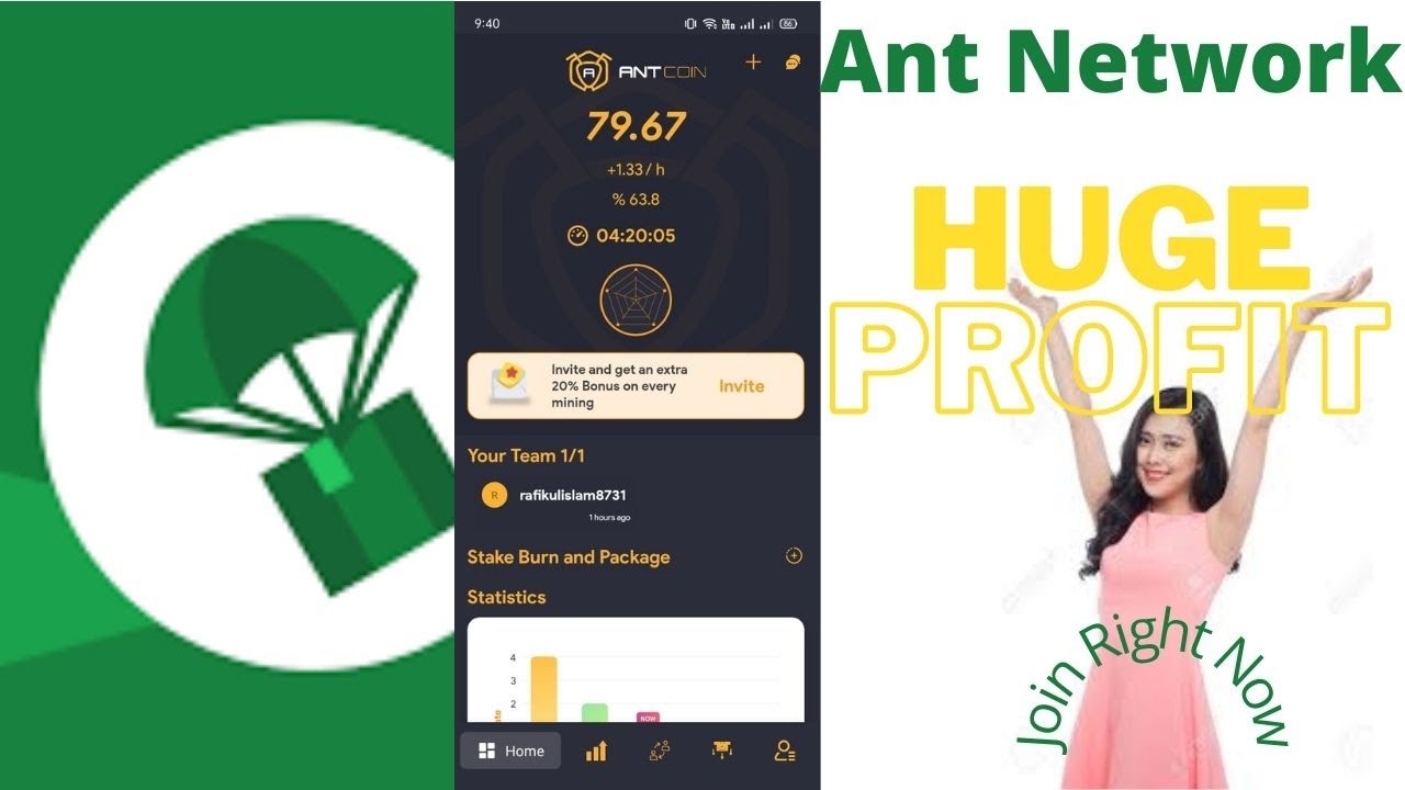 Ant Network,the high speed crypto mining app
