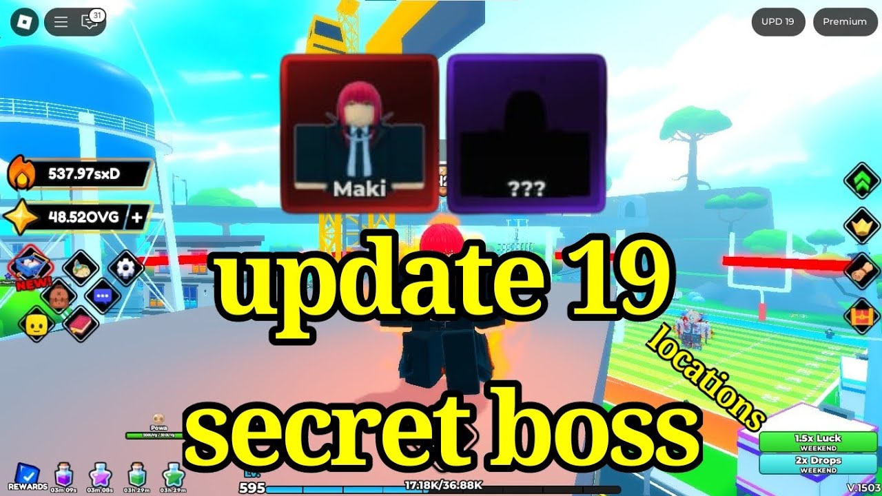 Roblox Anime Strike Simulator : UPDATE 19 Secret Boss Locations