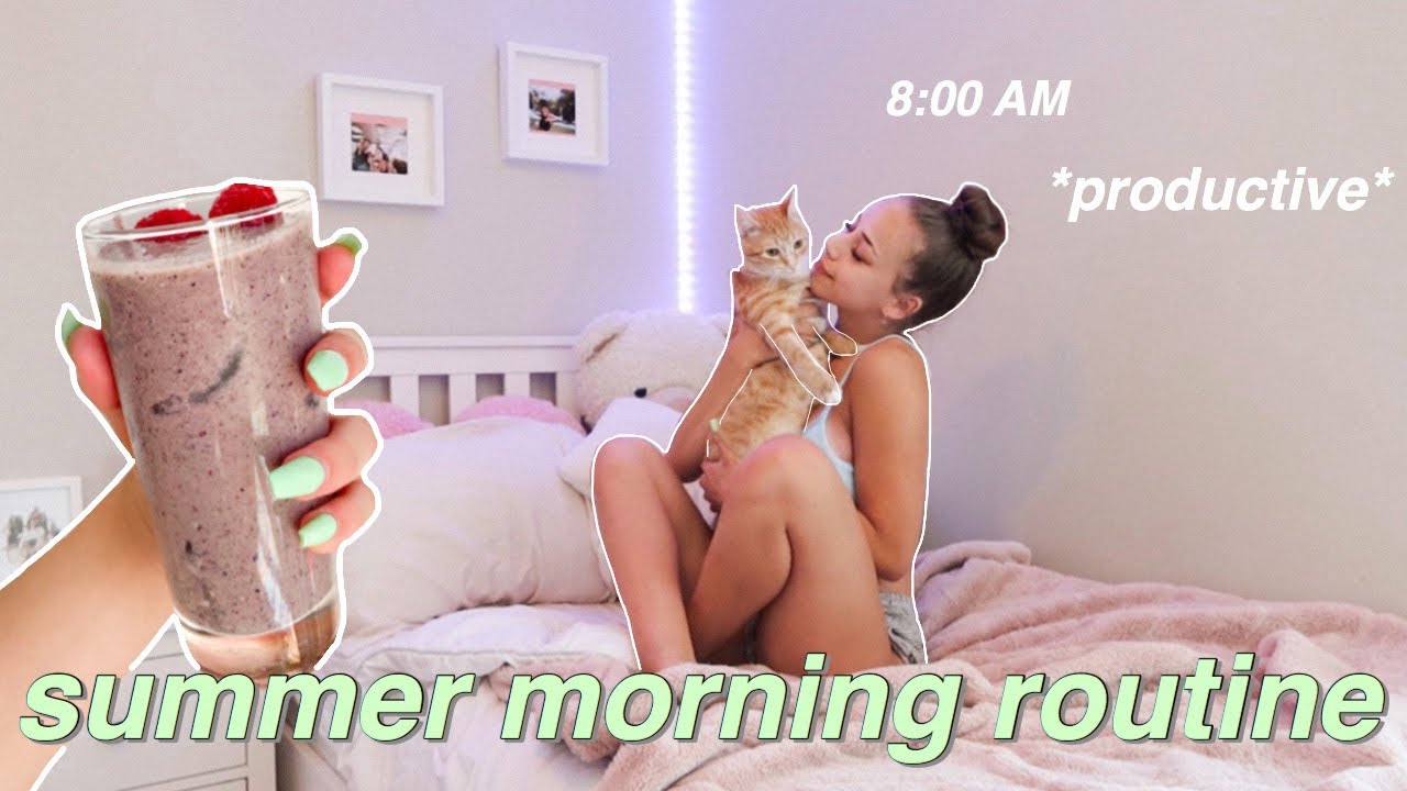 8:00 AM summer morning routine 2020 || healthy & productive