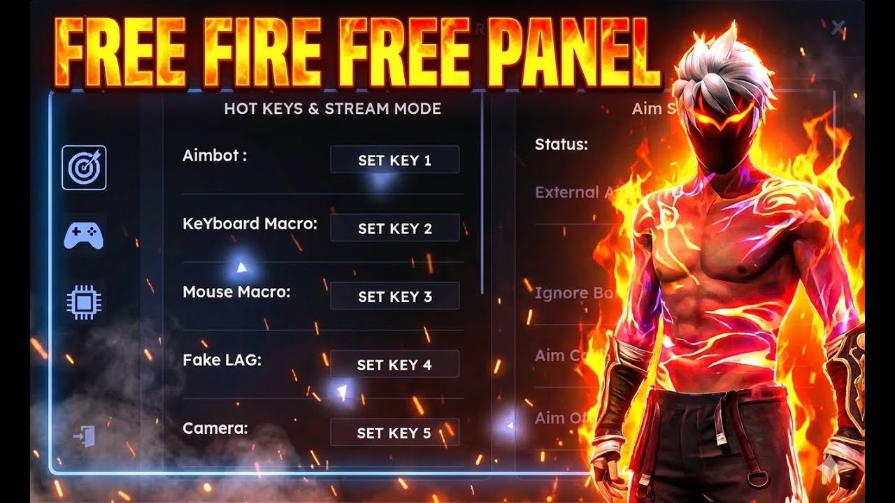 FREE FIRE PC PANEL OB51 AIMBOT RAGE PANEL | EVERY DAY FREE PANEL FOR ALL SERVER SAFE
