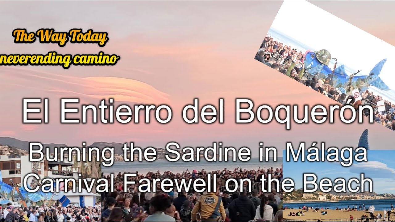 February 16th 2026 Carnival Farewell, El Entierro del Boquerón, Burning the Sardine, Málaga, Spain 