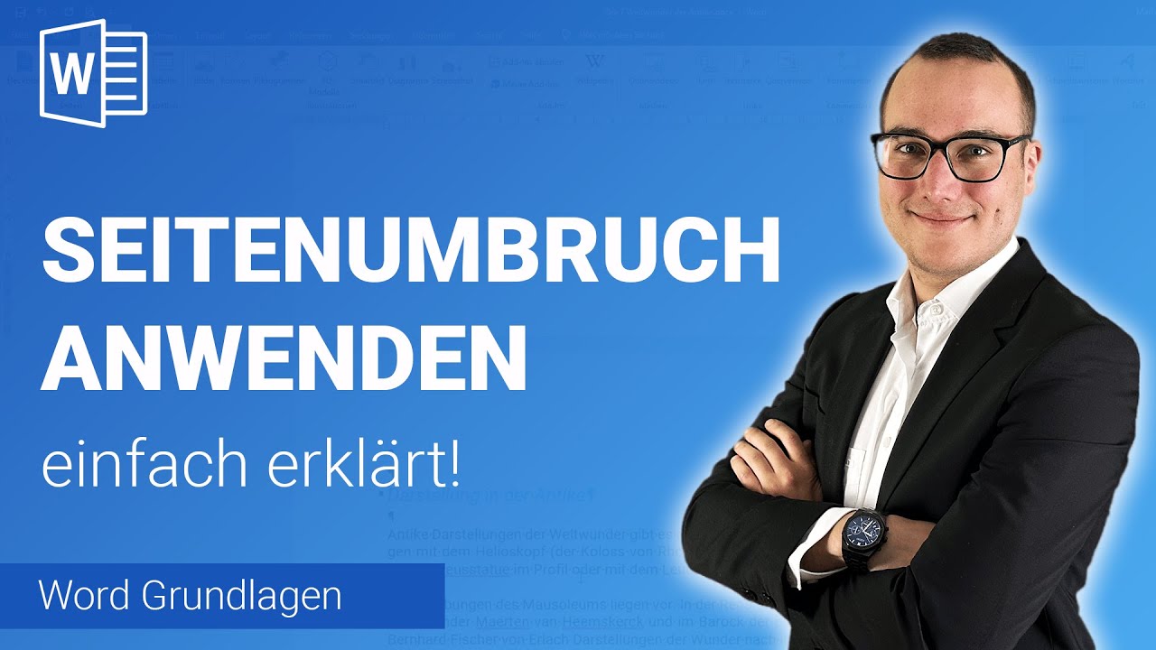 SEITENUMBR&Uuml;CHE einf&uuml;gen einfach erkl&auml;rt | Lerne Microsoft Word ✅