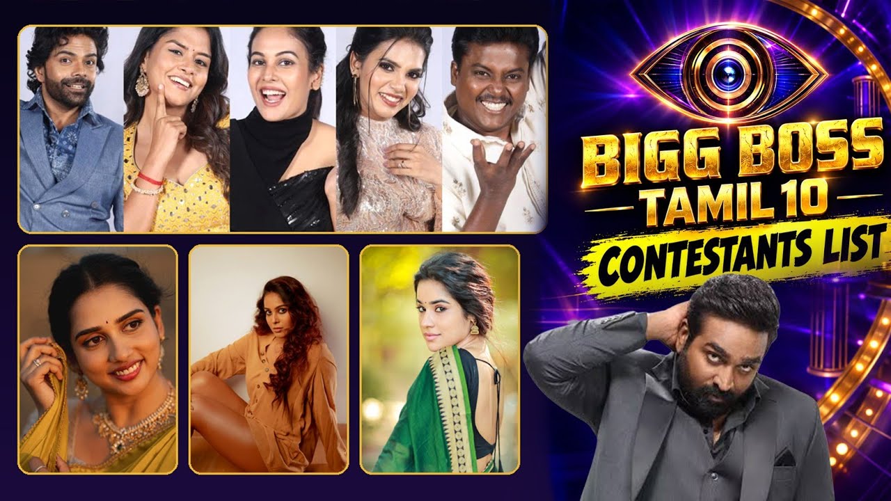Big Boss Season 10 Tamil Contestants List | Vijay TV | Complete Details