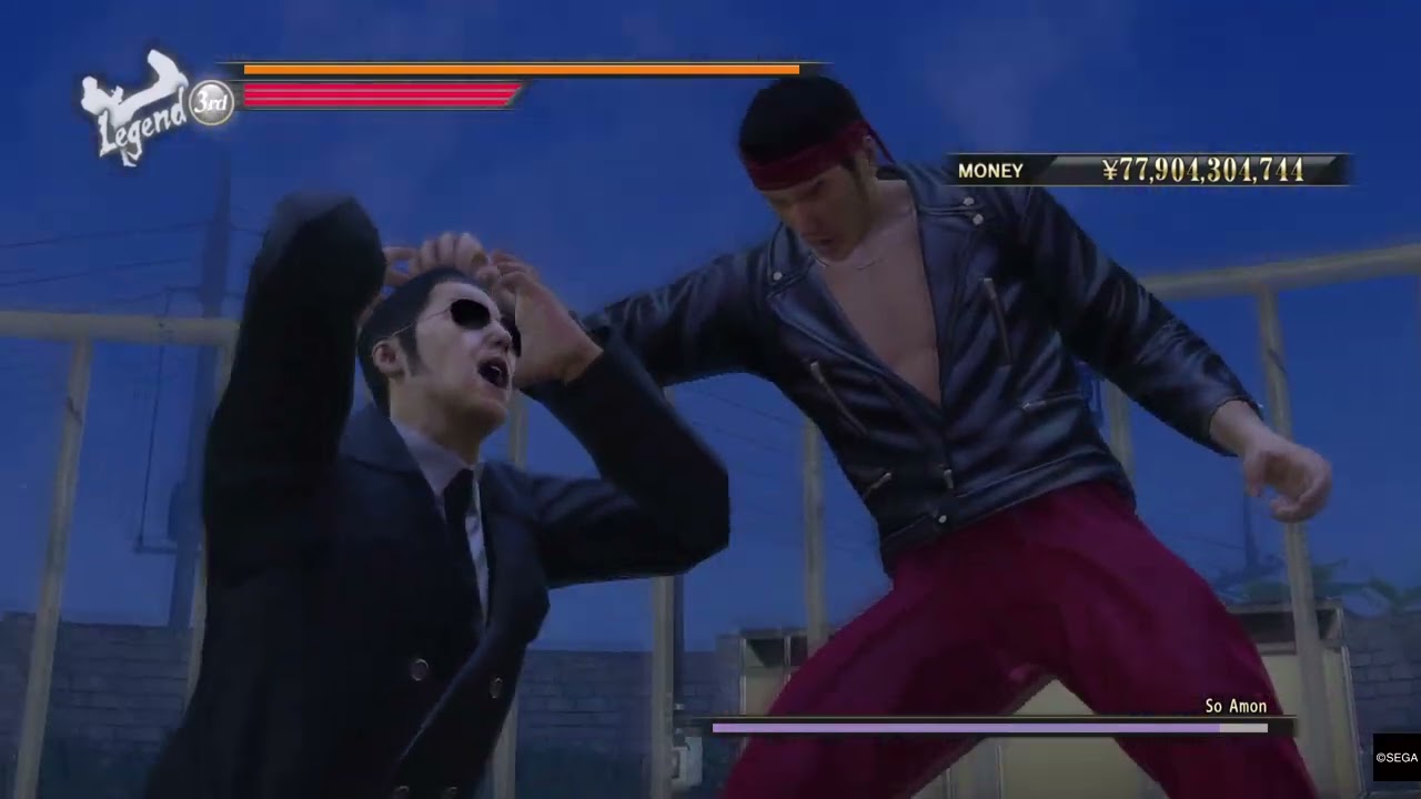 Yakuza 0 : Secret Boss: So Amon No damage (HARD)