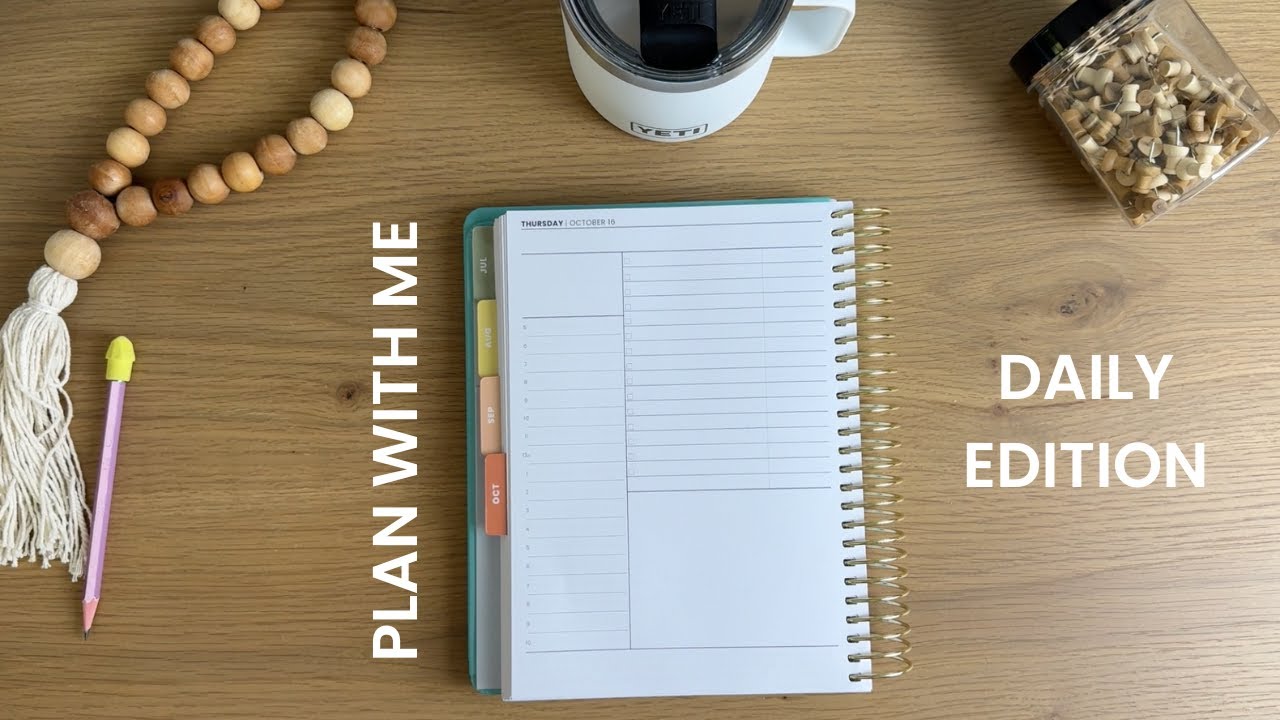 PLAN WITH ME | daily planning edition