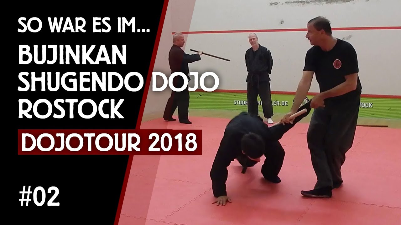 Gast im Bujinkan Shugendo Dojo Rostock beim Hanbo jutsu Training - Ninjutsu lernen | Dojotour 2018