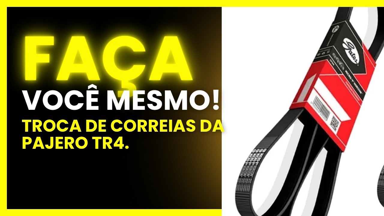 Como trocar as correias do alternador e de assessórios da Pajero tr4.
