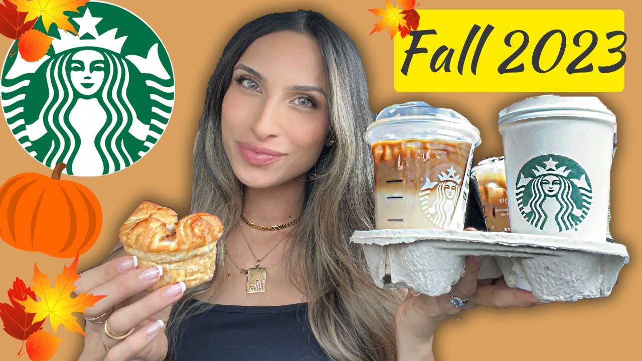 Starbucks FALL 2023 | NEW Pumpkin Cream Chai, Apple Crisp Shaken Espresso, Apple Croissant