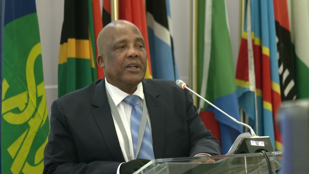Minister of Health Dr Aaron Motswaledi opening the SADC Ministers meeting in Sandton #govzaupdates