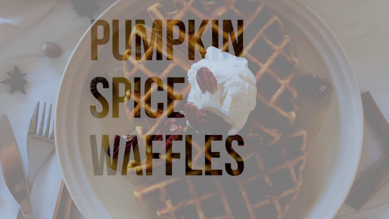 Pumpkin Spice Belgian Waffles - Light And Fluffy