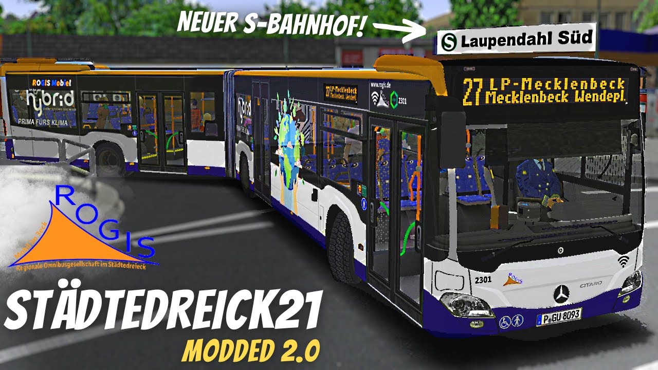 OMSI 2 [60 FPS] - STÄDTEDREIECK MODDED 2.0 ➔ Neuer S-Bahnhof! - Let's Play Omsi 2 [#869]
