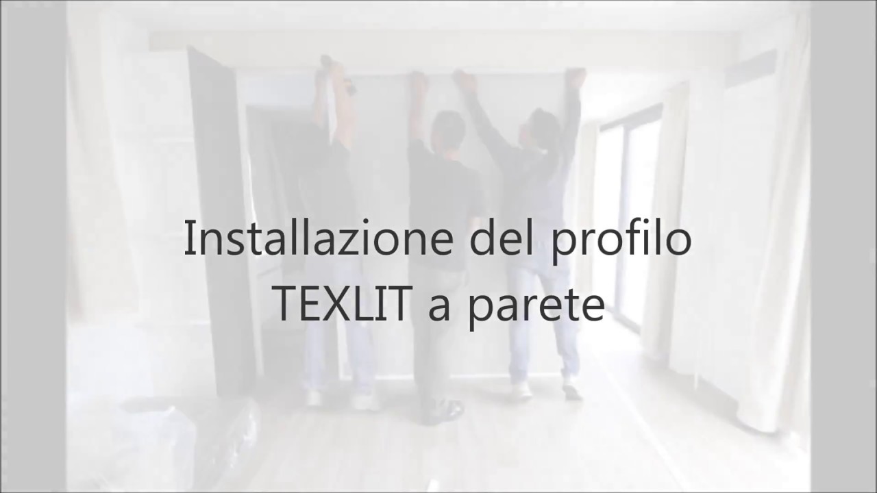 Come tensionare un telo a parete con il profilo TEXLIT