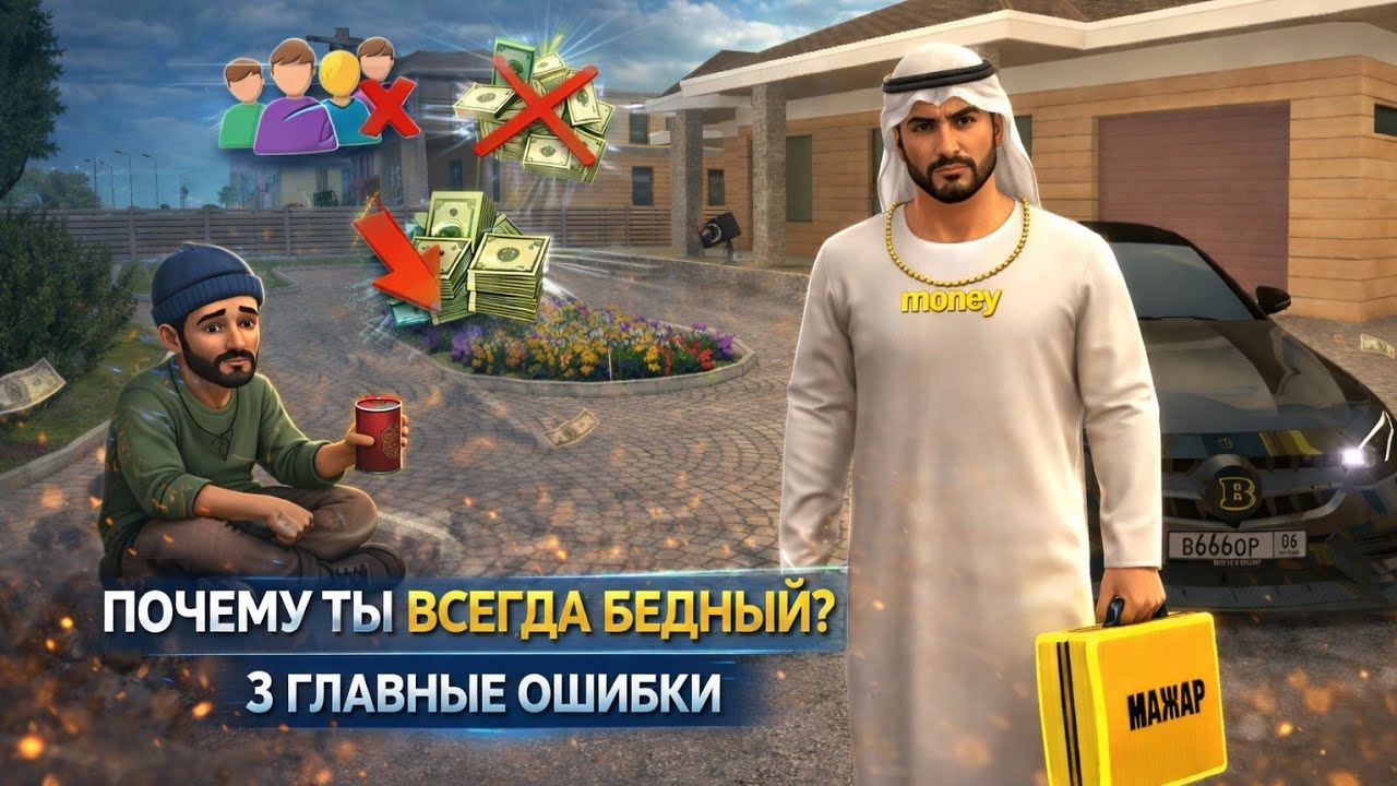 ПОЧЕМУ 87% ИГРОКОВ GRAND MOBILE ВСЕГДА БЕДНЫЕ?