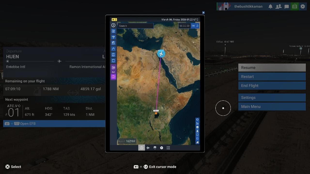 C17 Globemaster from Entebbe landing at Ramon, Israel 06/03/26