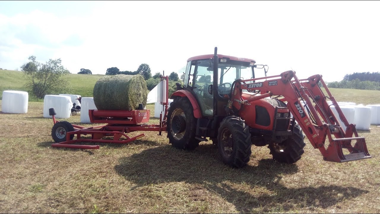 Rolny vlog #39 Owijanie bel  i przejazd na pole z kosiarką ☆Zetor proxima 8441☆ ✔Rolnik 912plTEAM✔