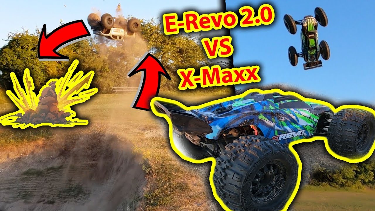 Traxxas E-Revo 2.0 vs X-Maxx RC Bash & Crashes - Which is better?