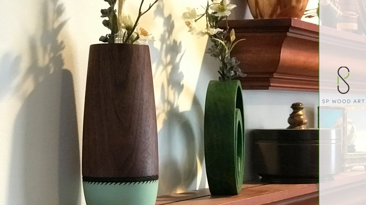 Wood Turning A Modern Farm House Style Bud Vase
