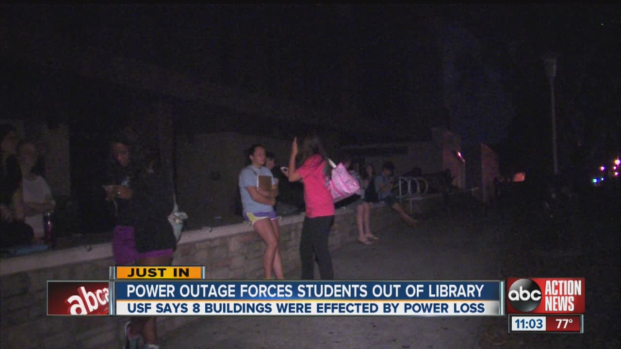 Outage hits USF campus in Tampa